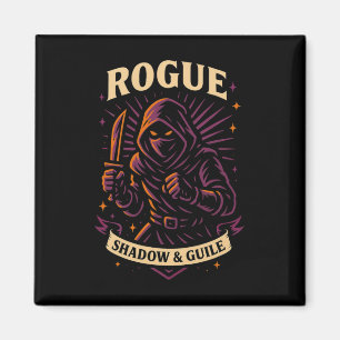 Rpg-Spieler Schurke D20-Würfel Nerdy-Geek Männer F Magnet