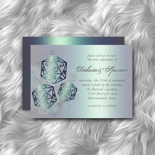 RPG-Splash | Aquamarin Sheen Fantasy Tabletop PnP Einladung