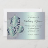 RPG-Splash | Aquamarin Sheen Fantasy Tabletop PnP Einladung (Vorderseite)