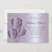 RPG-Splash | Lila Sheen Fantasy Tabletop Gamer Einladung (Vorderseite)