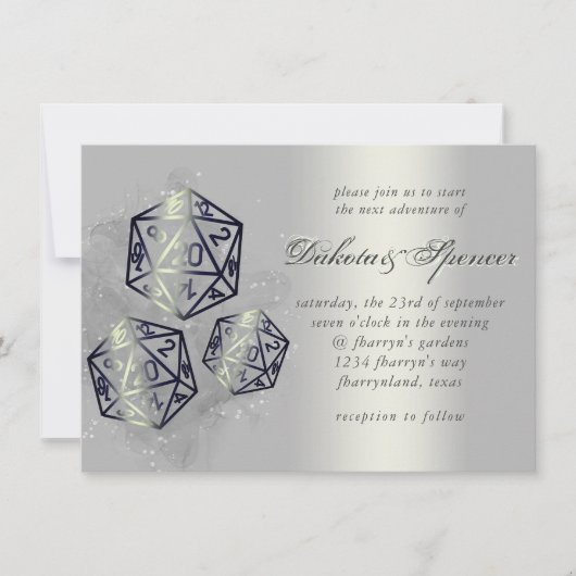 RPG-Splash | Retro Sheen Fantasy Tabletop Gamer Einladung (Vorderseite)