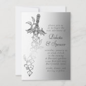 RPG Sword Luxe | Fantasy Sheen Tabletop Gamer Dice Einladung (Vorderseite)