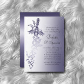 RPG Sword Luxe | Lila Fantasy Tabletop PnP Gamer Einladung