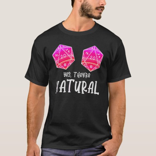 Rpg Table Top Gamer Ja Sie sind natürlich 20 D20 D (Vorderseite)