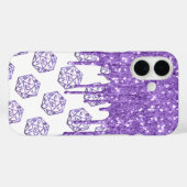 RPG-Tropfen | Lila Fantasy Tabletop Roleplayer Dic Case-Mate iPhone Hülle (Rückseite (Horizontal))