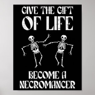 RPG werde Nekromant lustiger Gamer Jungen Männer J Poster