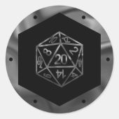 RPG Wird Fantasy Old School Tabletten PnP Gamer Runder Aufkleber (Vorderseite)