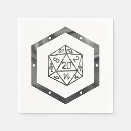 RPG Wird Retro Old School Tabletten Role Player Serviette (Vorderseite)