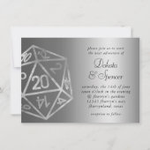 RPG Wird Retro Sheen Tabop Role Player Dice Einladung (Vorderseite)