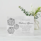 RPG Wird Retro Smoke Sheen Tabop Role Player Einladung (Stehend Vorderseite)