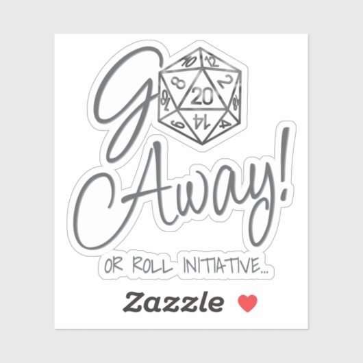 RPG wird weglaufen | Classic Fantasy Tabletop Retr Aufkleber (Blatt)
