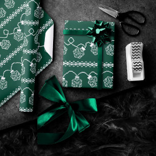 RPG-Würfel   Green Retro Tabletop Player Geschenkpapier