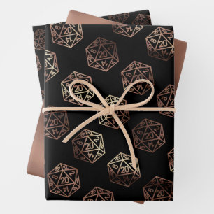 RPG Würfel   Kupfer Fantasy Retro Tabletop PnP Spi Geschenkpapier Set