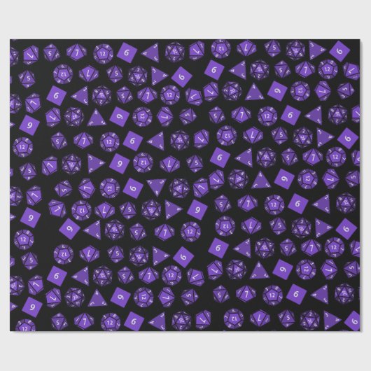 RPG würfeln RollenAussenseiter Geschenkpapier (Flach)