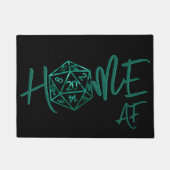 RPG Zuhause AF | Emerald Fantasy Tabletop Gamer Di Fußmatte (Vorderseite)