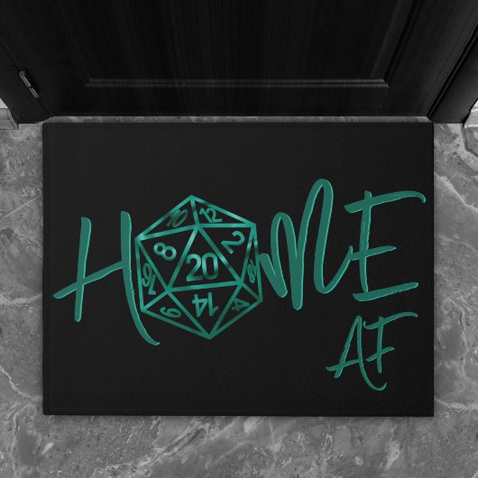 RPG Zuhause AF | Emerald Fantasy Tabletop Gamer Di Fußmatte