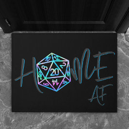 RPG Zuhause AF | Holo Fantasy Tabletop Gamer Willk Fußmatte