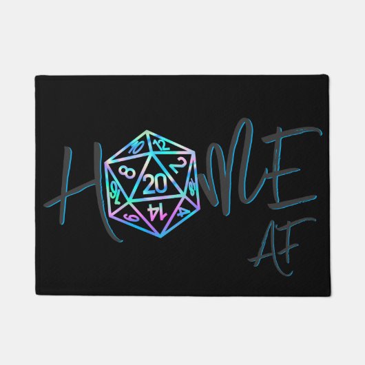 RPG Zuhause AF | Holo Fantasy Tabletop Gamer Willk Fußmatte (Vorderseite)