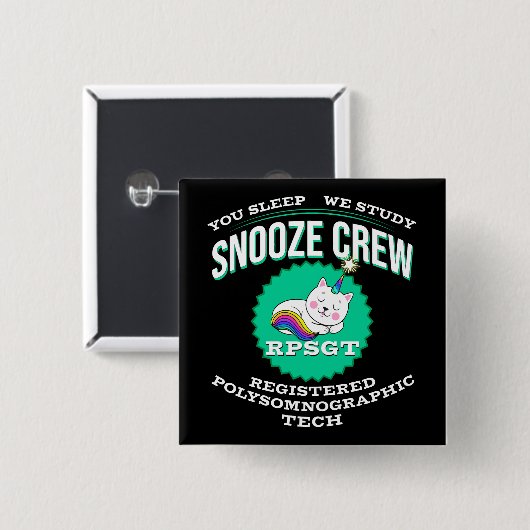 RPSGT Kawaii Unikitty Snooze PolySomnoGraphic Tech Button (Vorne & Hinten)