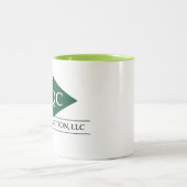 RQ zwei Ton-Tasse in hellgrünem Zweifarbige Tasse (Mittel)