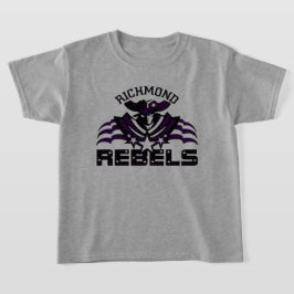 RR 03 | Black Rebel Logo Kinder grau T-Shirt