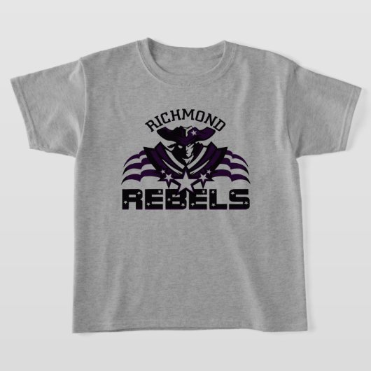 RR 03 | Black Rebel Logo Kinder grau T-Shirt (Ablage )