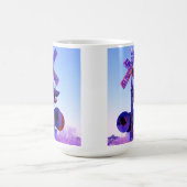 RR Bahnübergang lila Kaffeetasse (Mittel)
