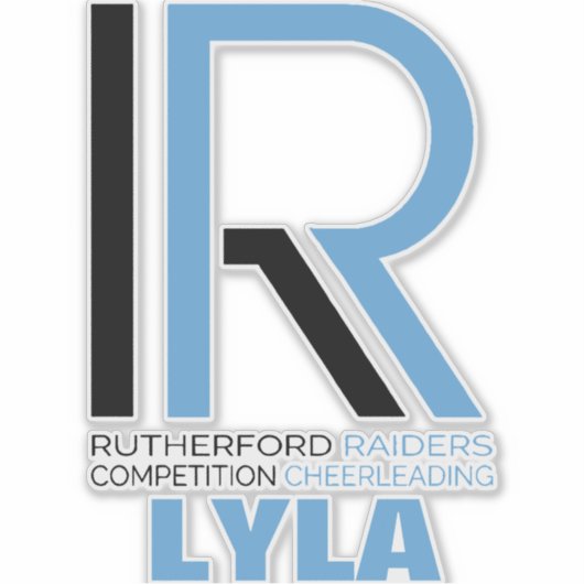 RR Comp Cheer Car Decal Aufkleber (Vorderseite)