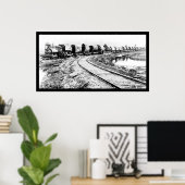 RR Zug mit Redwood Logs 1919 Poster (Heimbüro)