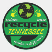 RRR Tennessee Runder Aufkleber (Vorderseite)