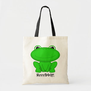 Rrrribbit! Grünes Froggie Tragetasche