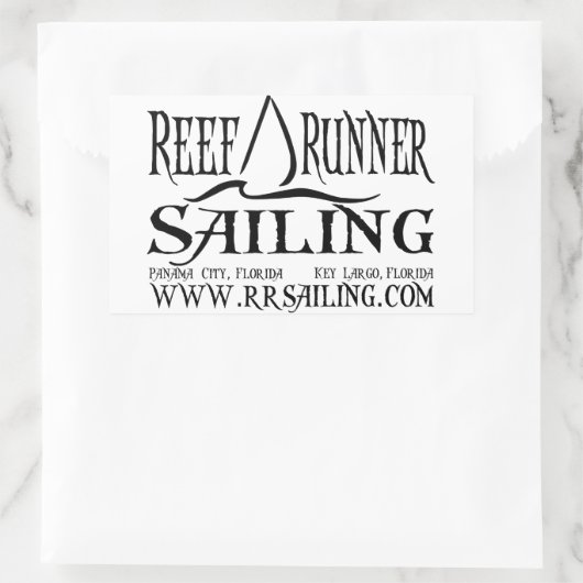 RRS-Aufkleber mit Website Rechteckiger Aufkleber (Tasche)