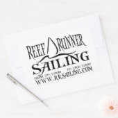 RRS-Aufkleber mit Website Rechteckiger Aufkleber (Umschlag)