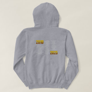 RS 15. Jubiläums-Sweatshirt MIT Show-Historie Hoodie