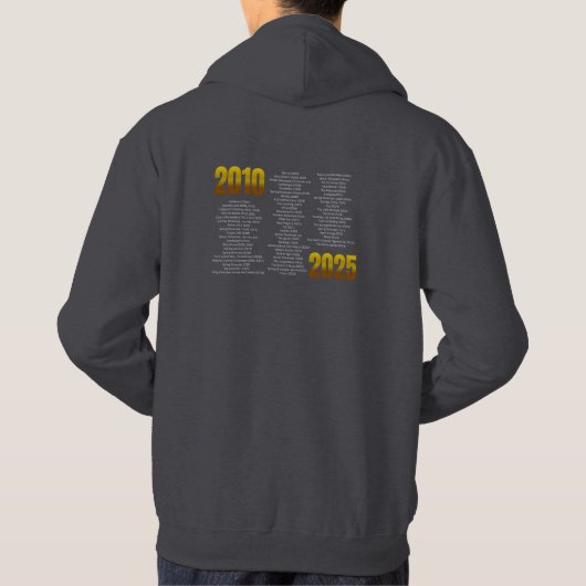 RS 15th Anniversary Sweatshirt WITH Show History (Rückseite)