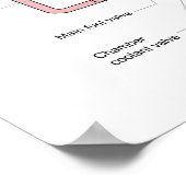 RS-25 Space Shuttle Main Motor Diagramm Poster (Ecke)