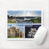 RS Serbien - Belgrad - Mousepad (Mit Mouse)