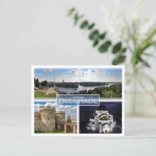 RS Serbien - Belgrad - Postkarte (Stehend Vorderseite)