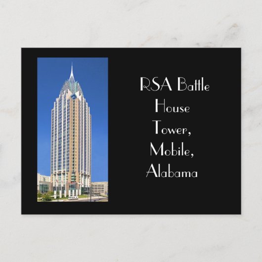 RSA Battle House Tower, Mobile, Alabama Postkarte (Vorderseite)