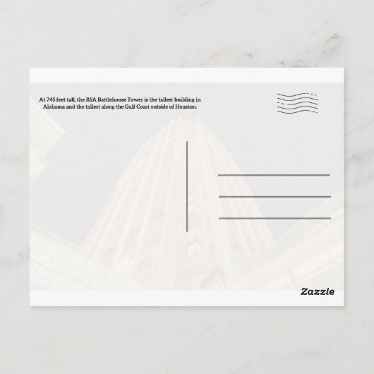 RSA Battlehouse Tower Postkarte (Rückseite)