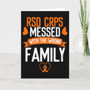 Rsd Crps aus falscher Familie Orange Ribbon Awaren Karte
