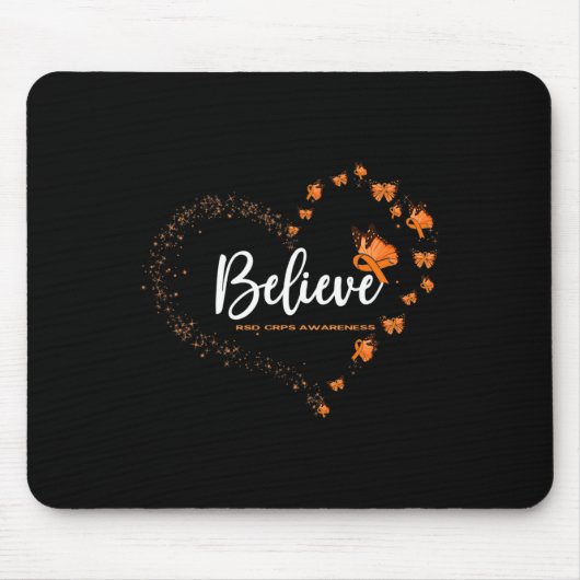 Rsd Crps Awareness Butterfly Glauben Mousepad (Vorne)