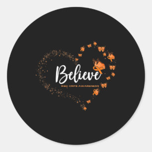 Rsd Crps Awareness Butterfly Glauben Runder Aufkleber