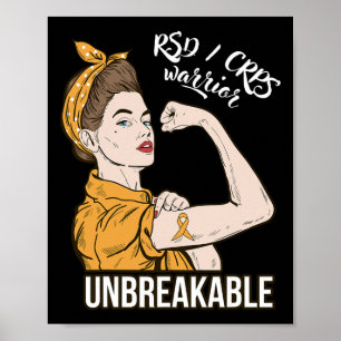 Rsd Crps Awareness Crps Warrior Unzerbrechliches T Poster