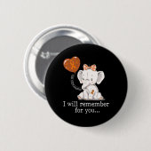 Rsd Crps Awareness Elephant Button (Vorne & Hinten)