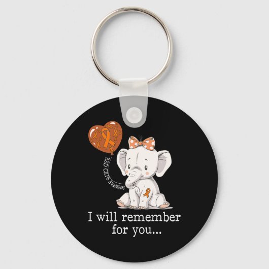 Rsd Crps Awareness Elephant Schlüsselanhänger (Vorderseite)