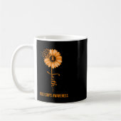 RSD CRPS Awareness Faith Daisy Blume Ribbon Kaffeetasse (Links)
