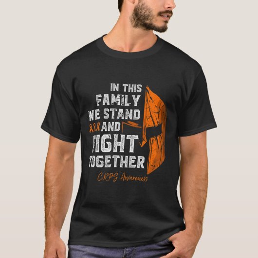 Rsd-crps Awareness Family unterstützen Spartan-Kri T-Shirt (Vorderseite)