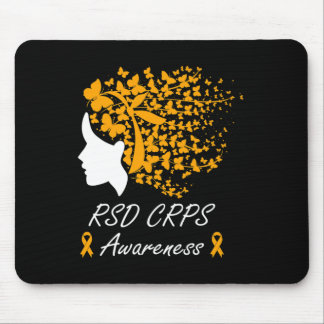 Rsd Crps Awareness - Frauen Schmetterlinge Haare O Mousepad