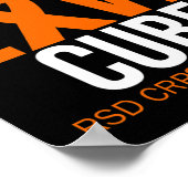Rsd Crps Awareness Hope Liebe Cure Fighter Orange Poster (Ecke)